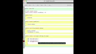 Java Static vs Instance Variables Explained with a Car Miles Example