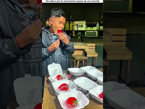 What happened to the boy who came to eat strawberries? 😂