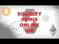 Remix Online IDE Create Blockchain Applications Using Solidity