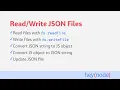 JSON files in JS