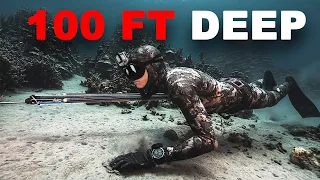 Spearing a 115 Pound Fish
