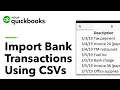 How to Manually Import Bank Transactions Using CSV Files