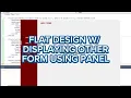 How to display form in a panel FLat design in vb net