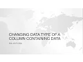 CHANGE DATATYPE IN SQL change datatype of column ORACLE SQL AND INTERVIEW QUESTION