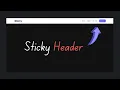 How To Create Smooth Sticky Header Using HTML CSS and JavaScript