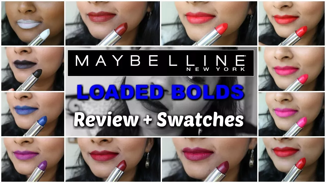 *NEW* Maybelline Loaded Bolds Lipstick Review & Swatches. 