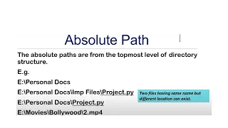 Absolute and relative path python