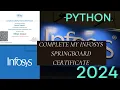 I complete my Programming Fundamentals using python Provide by Infosys indiamoon