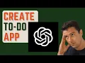 Can ChatGPT AI create a To-Do List App