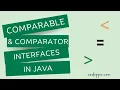 Comparable Comparator interfaces in java Part 1 Sort array list of objects with Comparable