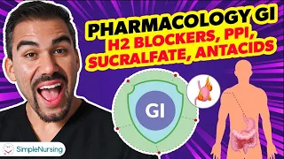 GI Pharmacology for Nurses Antacids H2 Blockers PPIs Sucralfate with NCLEX Review
