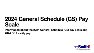 2024 GS Pay Scale
