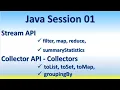 Java Session 01 Stream API filter map reduce Collector API - toList toSet toMap groupingBy