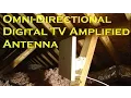 Omni-directional Amplified Digital TV Off-Air Antenna - 60 Miles