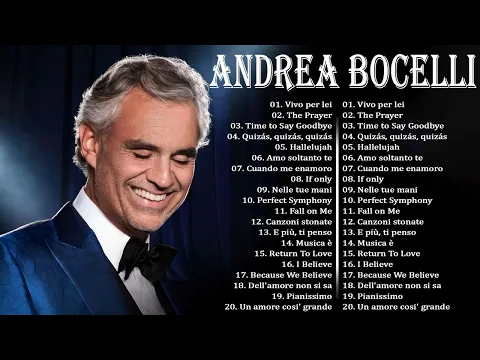 Download MP3 Andrea Bocelli Greatest Hits 2024 🎼 Best Songs Of Andrea Bocelli 🎼 Andrea Bocelli Full Album🎼