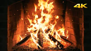 🔥 Fireplace Ambient Dreams with Peaceful Fire Sounds and Dim Room Glow for Christmas Atmosphere