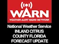 INLAND CITRUS COUNTY FLORIDA FORECAST - UPDATE