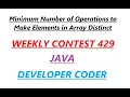3396 Minimum Number of Operations to Make Elements in Array Distinct LeetCode Weekly Contest 429