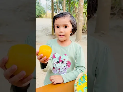 Dhriti kemon sob fruit er gunagun bollo 🥰😍