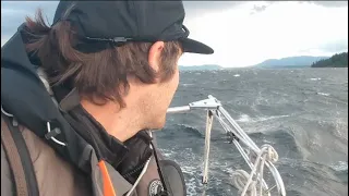 Stormy Solo Sailing Through The Gulf Islands | Episode 2 | Sailing Sea Dream of Clyde
