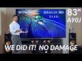 83 Sony Bravia XR A90J OLED TV Unboxing Wall Mounting - XR83A90J