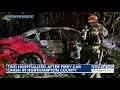 Two hospitalized after fiery car crash in Northampton County