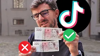TikToker nabízí padělané bankovky - koupili jsme je