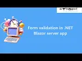 Form validation in NET Blazor server app
