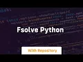 fsolve python