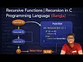 RECURSIVE FUNCTIONS RECURSION IN C PROGRAMMING LANGUAGE BANGLA