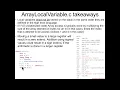 Local Variables ArrayLocalVariable c Explanation - Architecture 1001 x86-64 Assembly