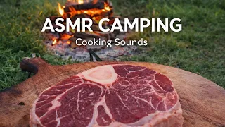 Relaxing outdoor cooking | ASMR Camping | No Talking | Birds & Fire