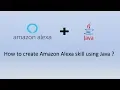 How to create Alexa Skill in Java Alexa Skill Java