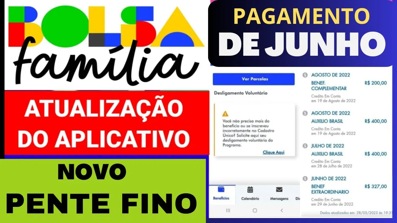 BOLSA FAMÍLIA NOVO PENTE FINO NA FOLHA DE PAGAMENTO MÊS DE JUNHO