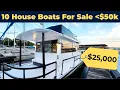 10 House Boats for Sale Under 50 000 Live Aboard For Cheap