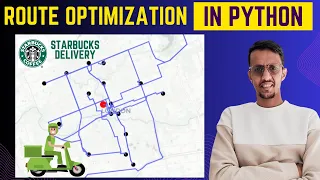 Route Optimization In Python - Starbucks Example Simulation