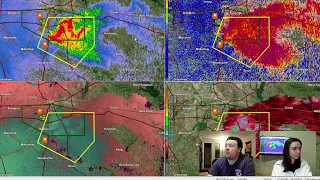 LIVE WEATHER COVERAGE AND RADAR Baseball Size Hail Moving in on Worth