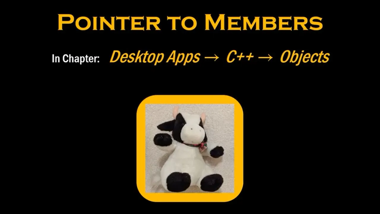 C++: Pointer to Members