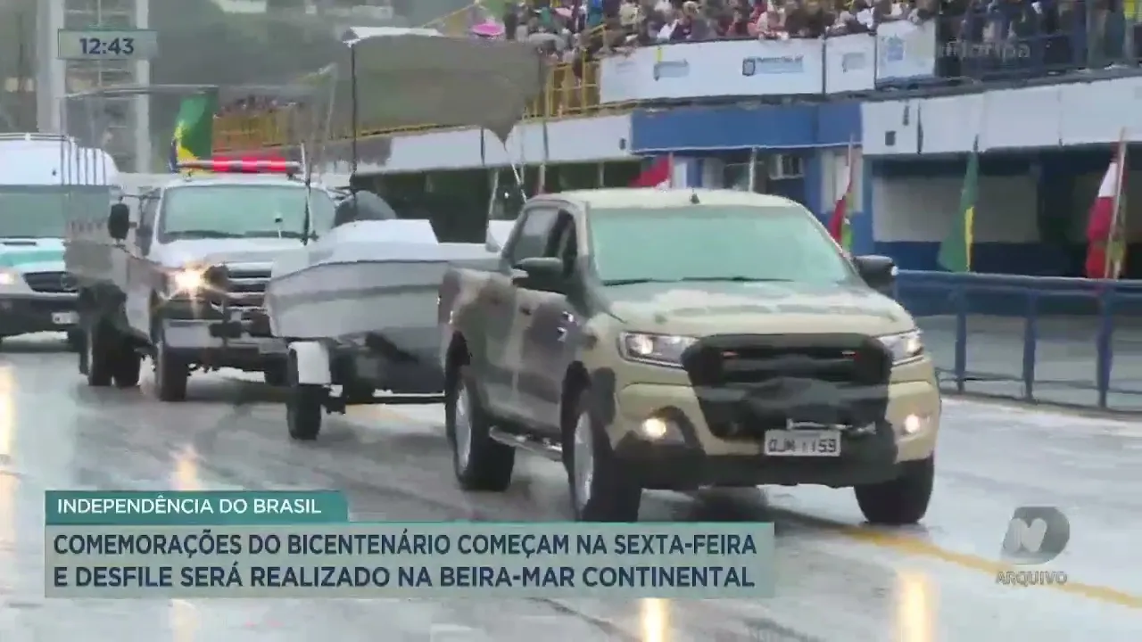 VÍDEO: Comemorações do Bicentenário da Independência começam na sexta-feira em Florianópolis
