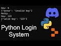 How to make a python login system
