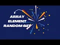 how to get random element from array in javascript