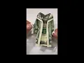 Graduation gown out of dollar bill Easy origami tutorial