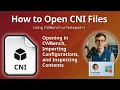 How to Open CNI Files CWBench