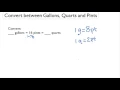 Convert between Gallons Quarts and Pints