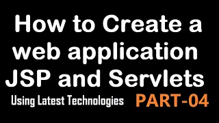 Developing Web Application with JSP and Servlets using Eclipse - 2024