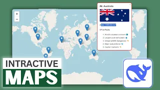 Create Interactive Maps with DeepSeek R1 No Coding Needed