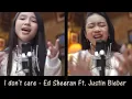 Download Lagu I Don't Care ( Cover by Zara Leola \u0026 Anneth Delliecia )