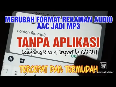 Download MP3 Cara Merubah Format Audio AAC ke MP3 Termudah Tanpa Aplikasi