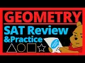 August SAT Math Geometry Review Practice Worksheet - Calculator and Non Calculator