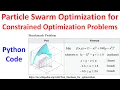 Particle Swarm Optimization PSO for Constrained Optimization Problems